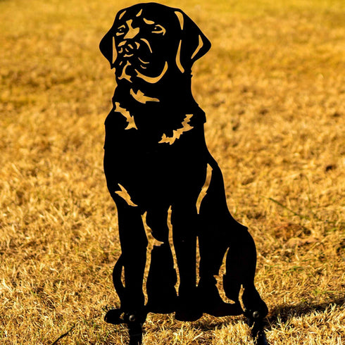 Black Chocolate Red Fox Labrador Statue Dog Owner Gift Garden Ornament